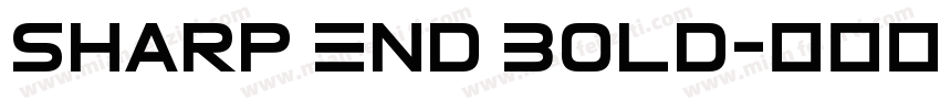 Sharp End Bold字体转换
